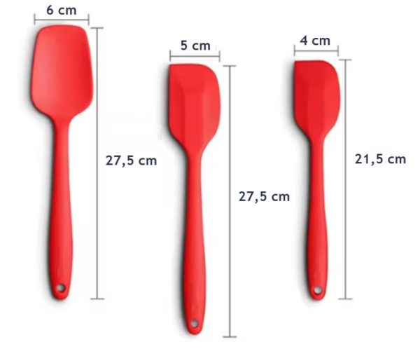 silinonske spatule velikost
