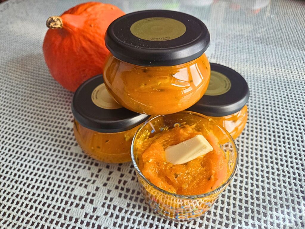 Pečena marmelada iz hokaido buče s semeni