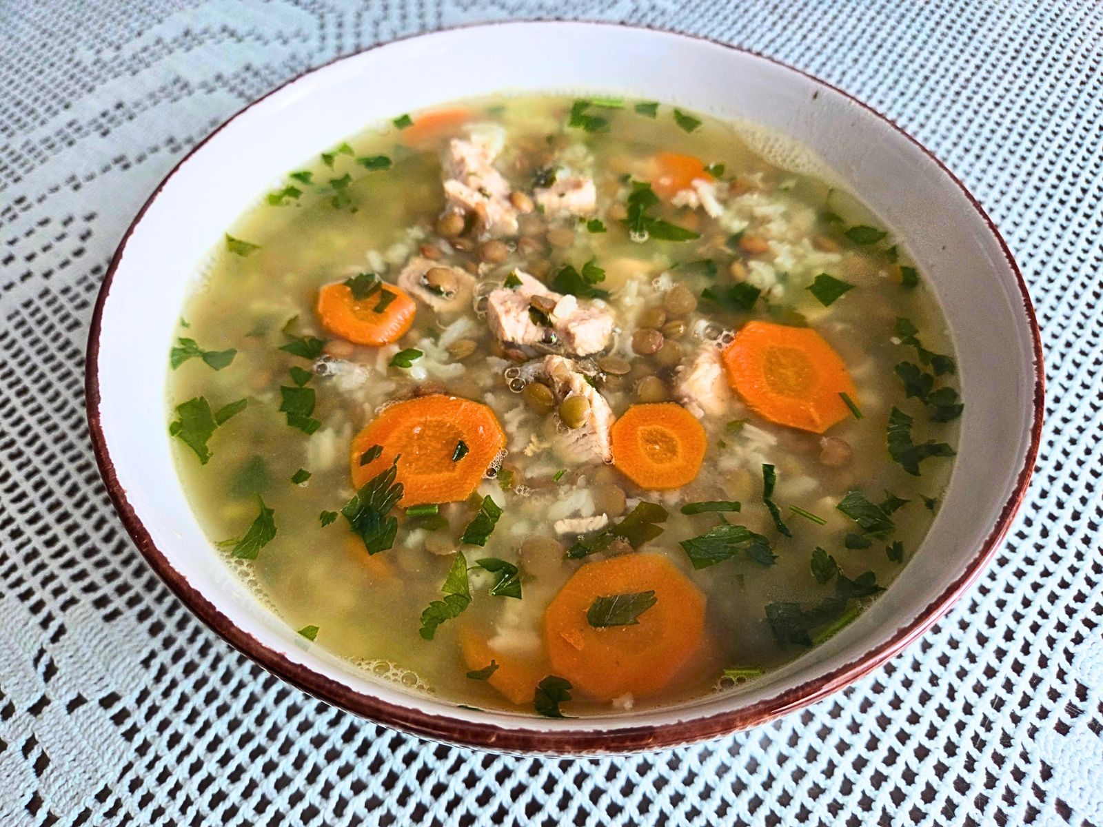 enoloncnica iz zelene leče in rižem